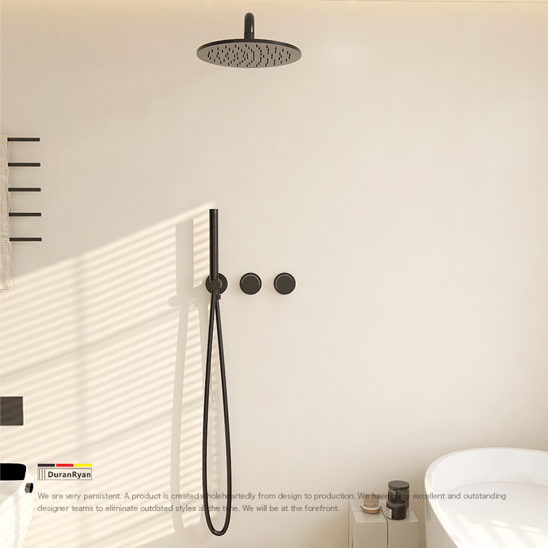 杜拉莱恩冷热嵌入埋墙式暗装淋浴花洒套装冷热家用分离式面板设计 - 图0