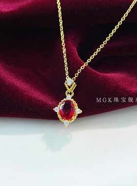 高级感轻奢小众设计复古项链纯银