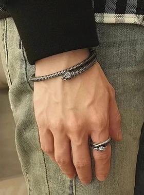 男女情侣款手环手链纯银个性