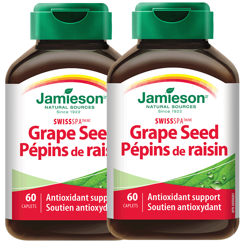 jamieson健美生葡萄籽精华片花青素 Jamieson健美生海外葡萄籽提取物
