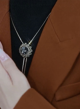 秋冬季项链高级感配饰毛衣链