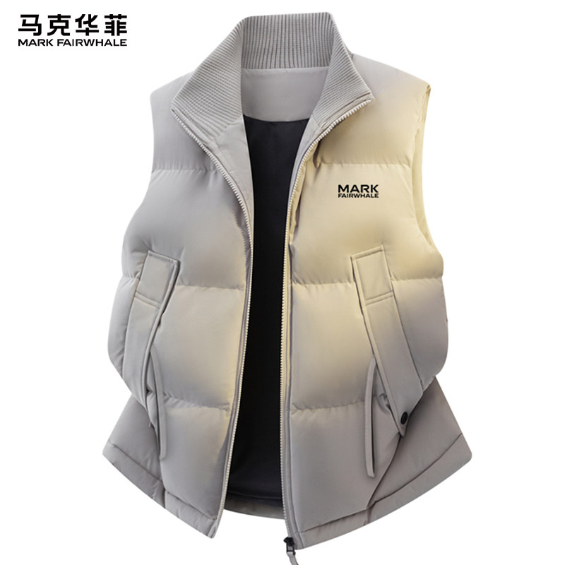 马克华菲保暖加棉马甲男士外套休闲加厚冬季立领男款工装无袖棉服,淘宝优惠券,粉丝福利购,淘宝优惠卷