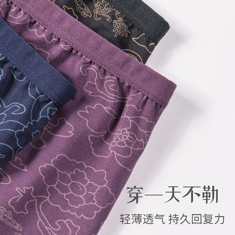 健将男士平角裤莫代尔宽松大码短裤 健将战圣内裤