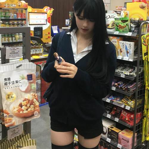 学院风原创JK制服老头衫毛衣外套女日系宽松长袖纯色针织秋冬开衫 - 图0