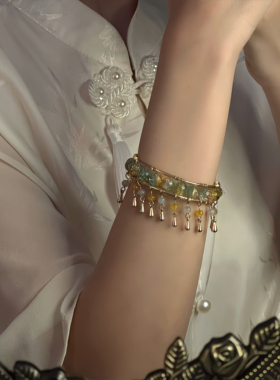 山沐手作「金阙瑶苏」新中式古风超仙流苏开口手镯女手串配饰手饰