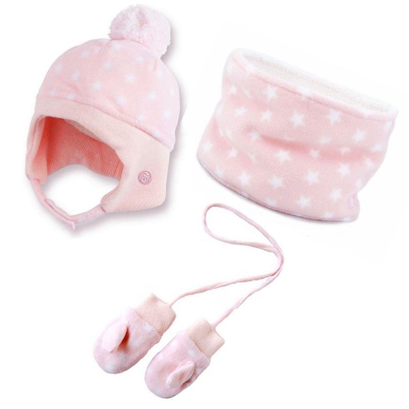 NOABAT儿童帽子围巾手套三件套冬男女童保暖柔软舒适小宝宝三件套,淘宝优惠券,粉丝福利购,淘宝优惠卷