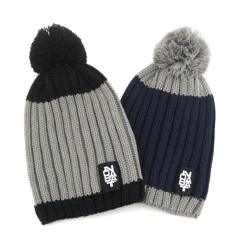 NOABAT儿童帽子秋冬季男童针织帽厚护耳毛线帽球球贴布宝宝套头帽,淘宝优惠券,粉丝福利购,淘宝优惠卷