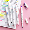 Zebra Fluorescent Pen Color Handbook Double-ended Marker