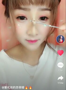 垫鼻子遮盖眉毛痘坑美国影视化妆