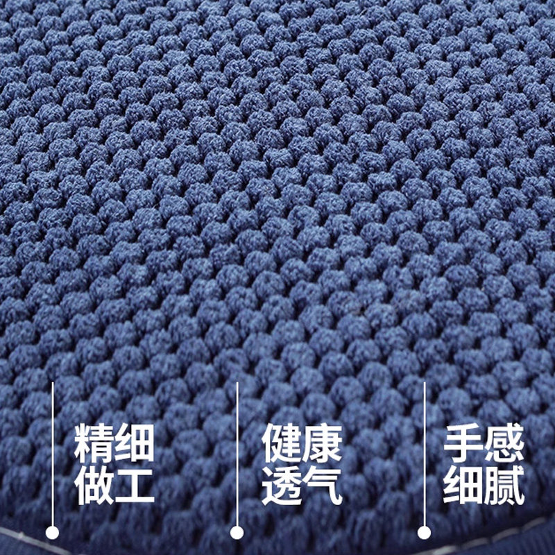 灯芯绒纯色防滑垫圆形椅子垫客厅学生垫圆凳幼儿园坐垫纯色餐椅垫