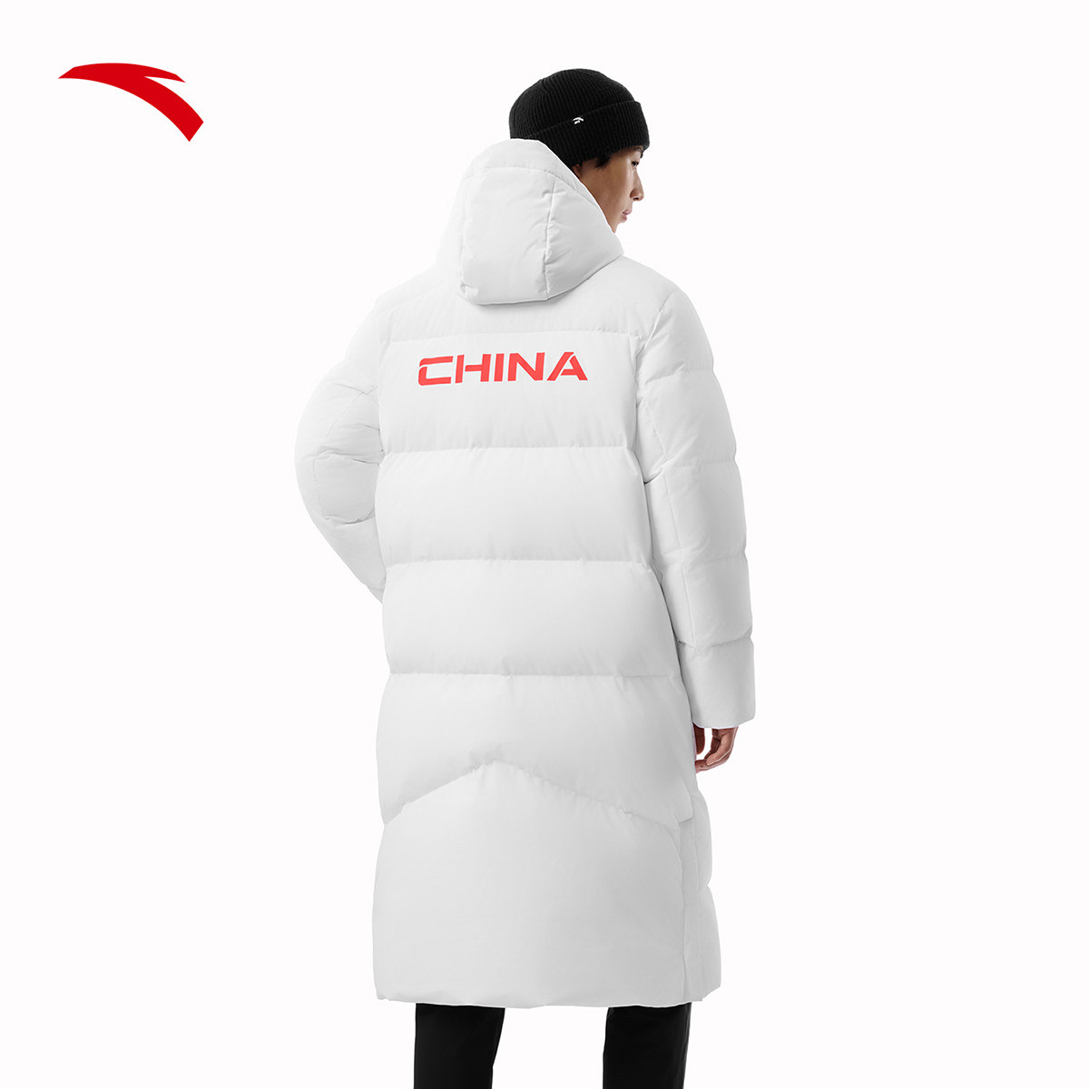 安踏六度芯羽绒服过膝长款运动羽绒服男士2025冬季防泼水保暖外套,淘宝优惠券,粉丝福利购,淘宝优惠卷