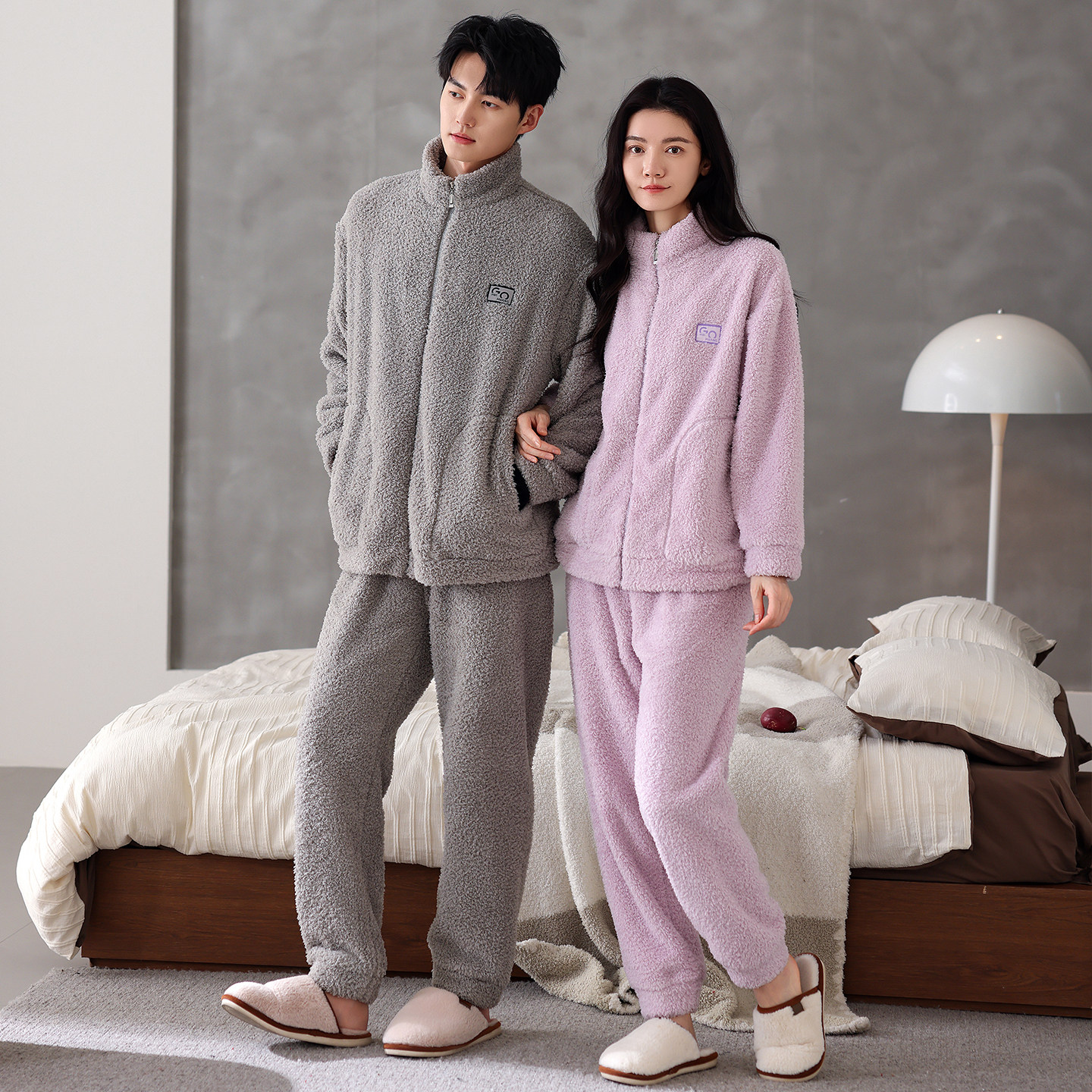 芬腾珊瑚绒情侣睡衣冬季女款加厚大码法兰绒男士秋冬款家居服套装,淘宝优惠券,粉丝福利购,淘宝优惠卷
