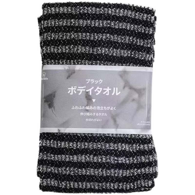 日本搓澡巾浴巾碳纤维搓澡神器搓背强力搓泥家用搓澡长条后背清洁 - 图3
