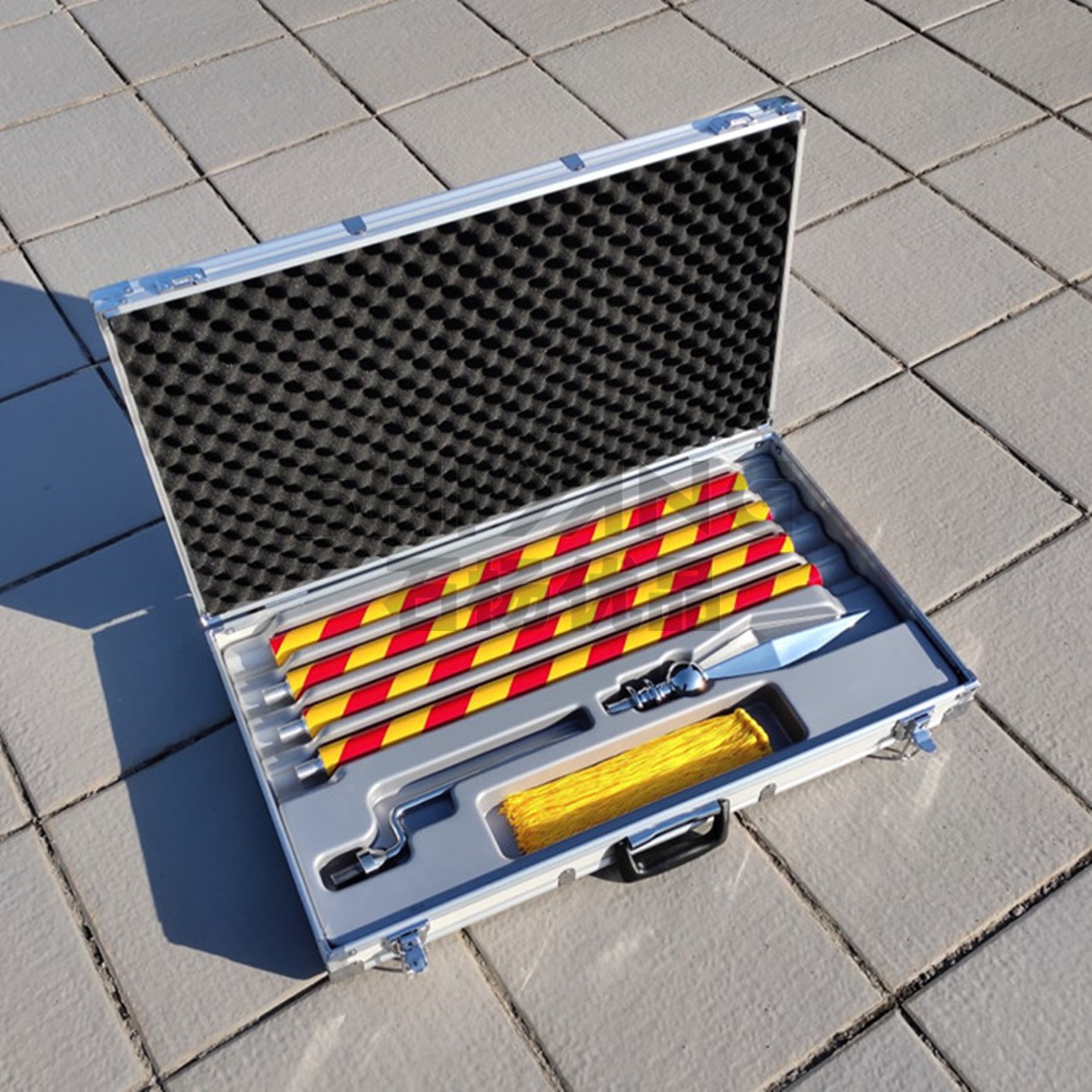 石杨优品擎旗领队仪仗队旗杆手持护卫队救援条纹旗杆授旗仪式枪头 - 图3