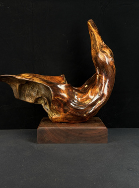 海南黄花梨自然艺术摆件空间布局创意装饰摆件客厅玄关收藏