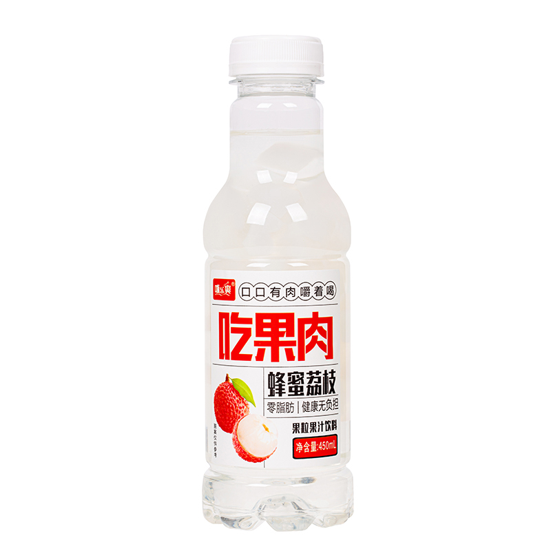 大果粒果肉果汁饮料450ml*15瓶嚼着喝多口味蜂蜜菠萝葡萄荔枝蜜桃 - 图3