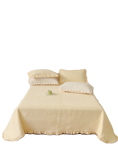 Milk velvet thickened bed cover keeps warm and skin-friendly