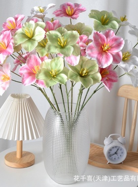 仿真花3头开口郁金香 3D打印婚庆家居插花布置摆件拍摄道具