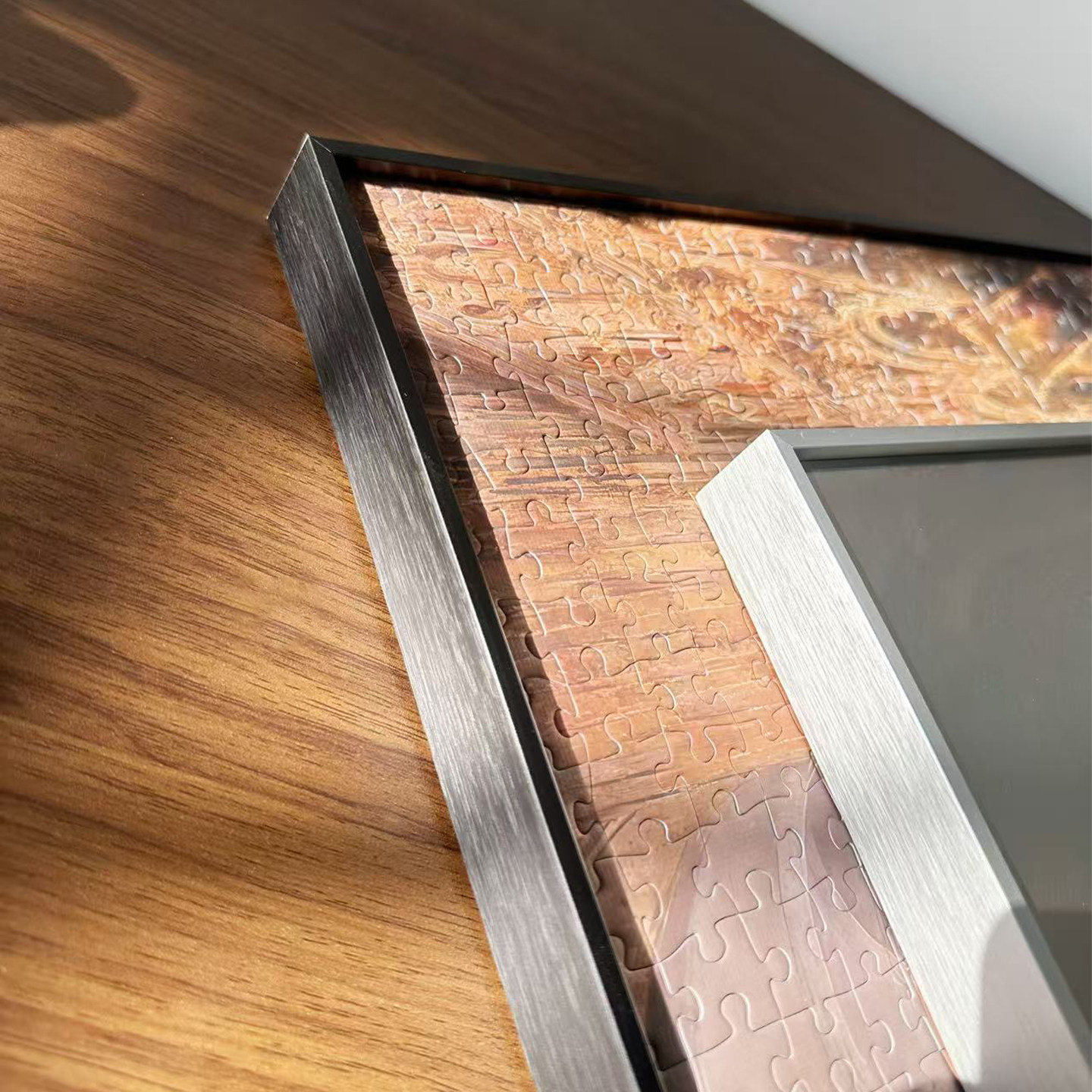 轻奢现代简约拼图框架装裱1000片相框烈日大教堂70×50单框防潮框,淘宝优惠券,粉丝福利购,淘宝优惠卷