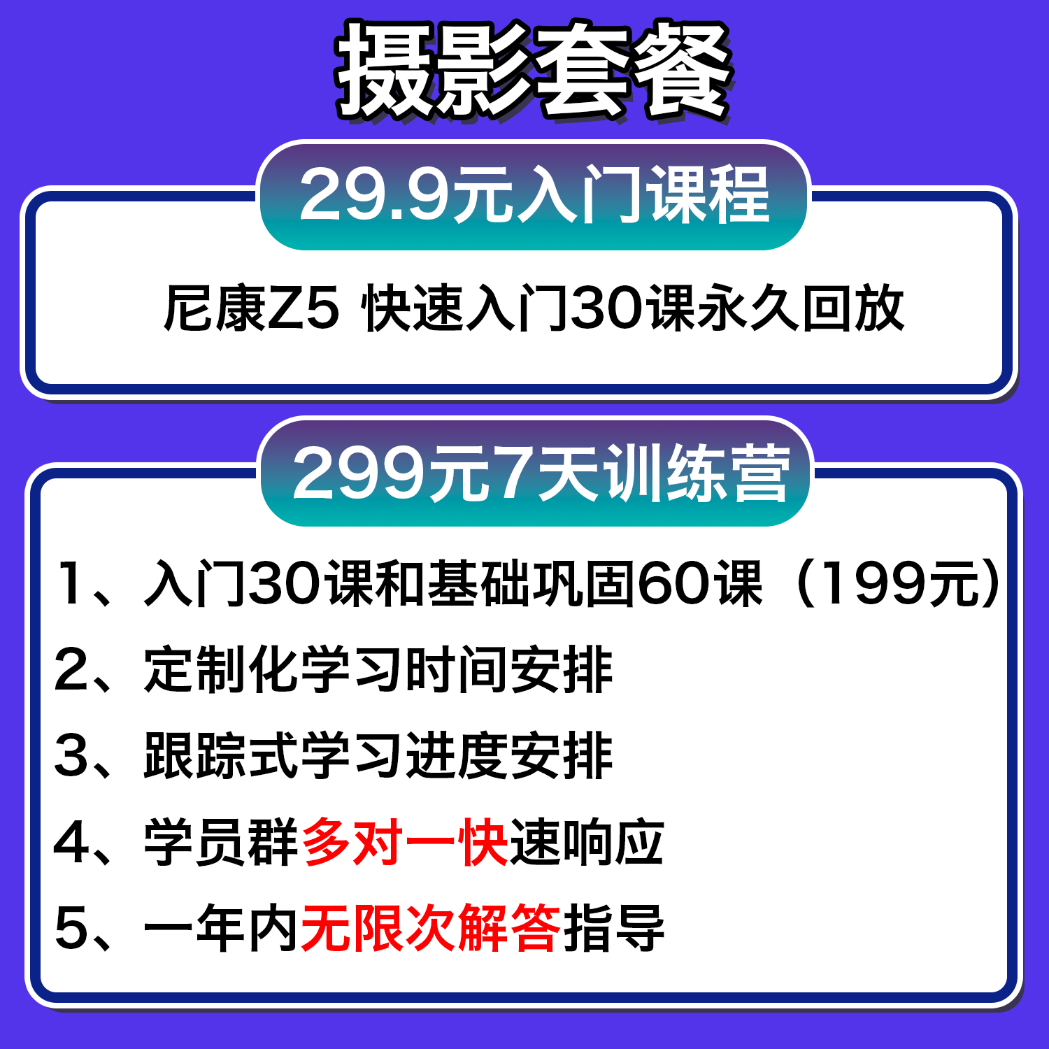 尼康Z5入门课程Nikon微单使用教程摄影零基础入门摄影培训技巧 - 图0