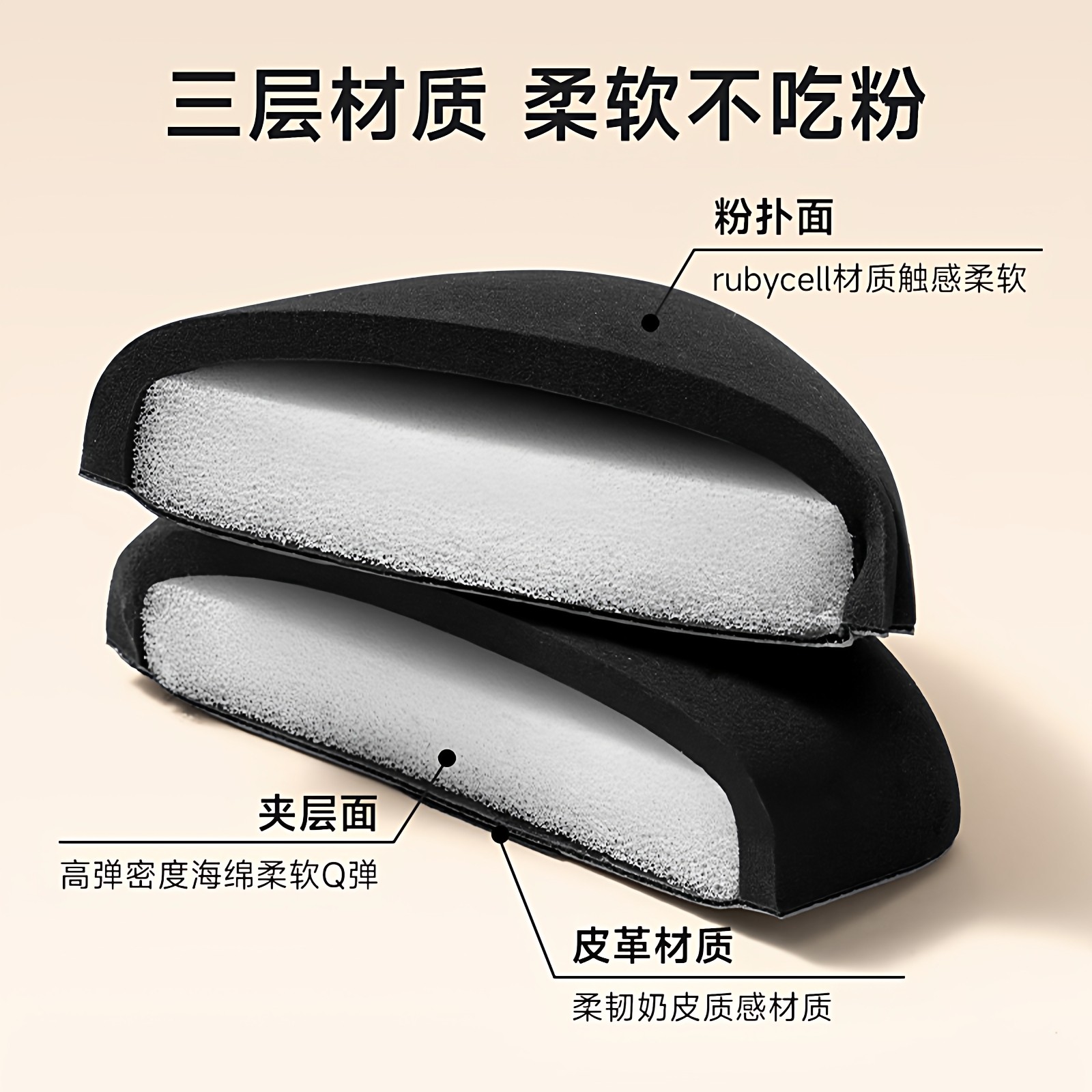 黑凤梨气垫粉底液专用粉扑棉花糖干湿两用超软不吃粉饼化妆美妆蛋,淘宝优惠券,粉丝福利购,淘宝优惠卷