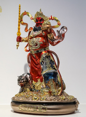 赵公明武财神招财树脂供奉摆件