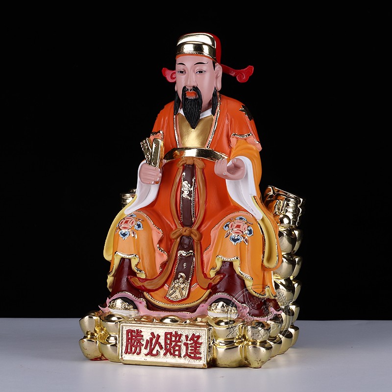 赌钱祖师 6/12寸赌王神像韩信爷偏财神增赌运 赌王招财摆件汉白玉