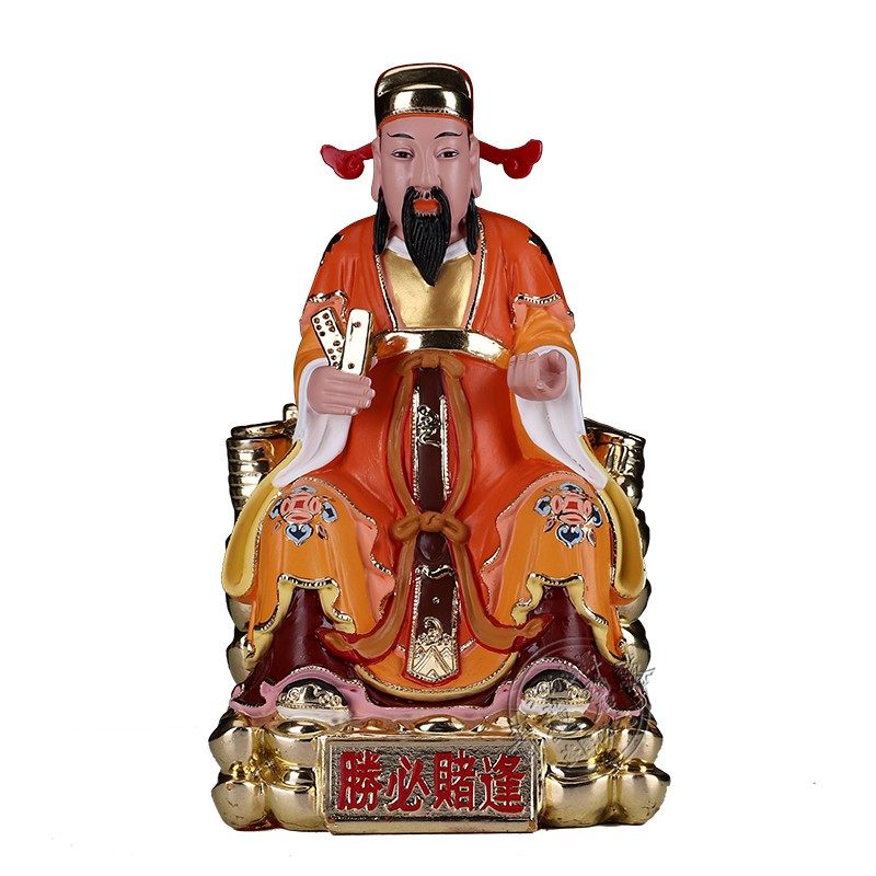 赌钱祖师 6/12寸赌王神像韩信爷偏财神增赌运 赌王招财摆件汉白玉