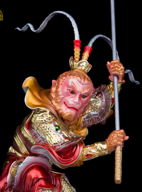 齐天大圣孙悟空神像树脂彩绘