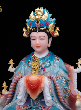 汉白玉碧霞元君娘娘神像