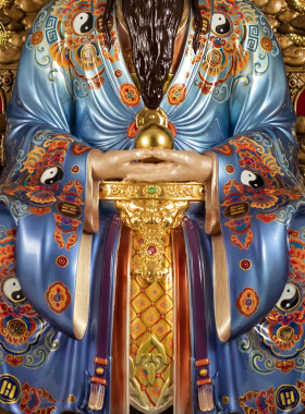 太上老君元始天尊灵宝天尊铜摆件