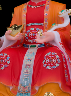 土地公土地婆神像汉白玉