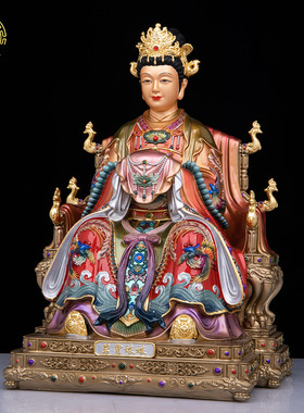 三霄娘娘铜像家用供奉摆件