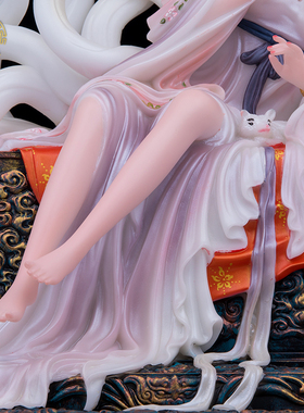 九姑娘神像汉白玉彩绘