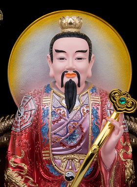 三清道祖神像树脂摆件