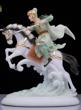 报马小跑小报报马仙新款汉白玉