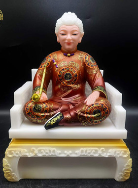 清风碑王神像汉白玉东北供奉摆件