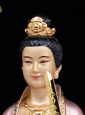 胡云花铜像家用堂口供奉摆件