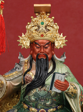 马来土地公财神佛像全铜供奉