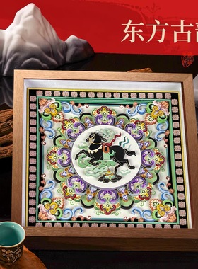 马到成功办公室桌面摆件家居装饰