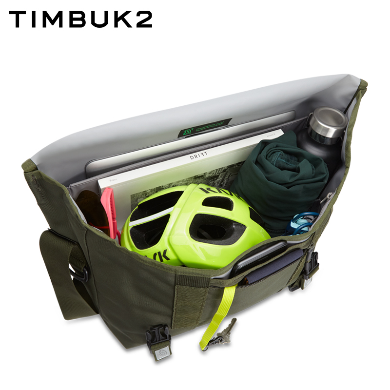 TIMBUK2环保料军绿色邮差包街头时尚男休闲运动单肩包斜挎