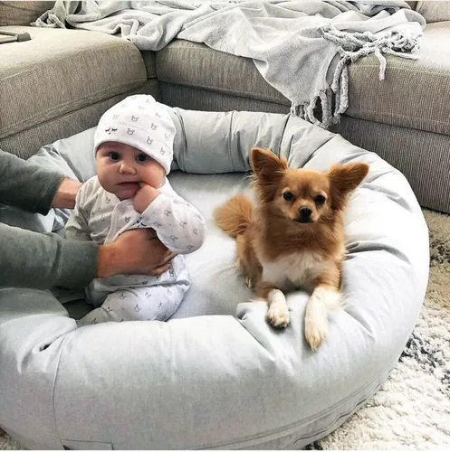 Круглая большая детская кровать для новорожденных, подушка для сна