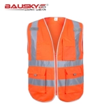 Светоотражающий безопасный флуоресцентный жилет, V-образный вырез