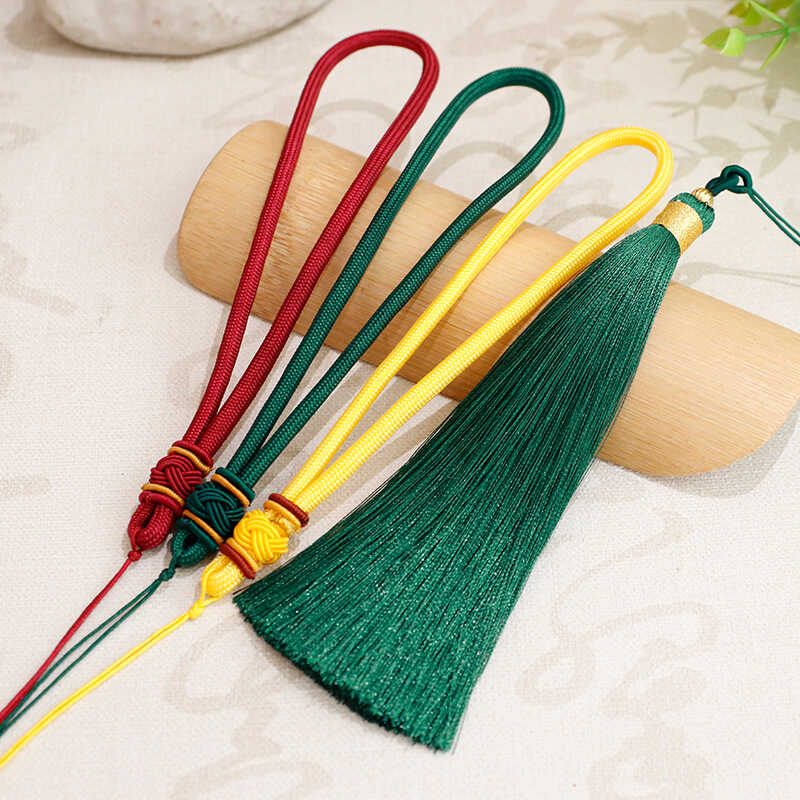 玉器高档千眼菩提子手把件绳文玩翡翠玉佩蜜蜡琥珀把玩绳子挂件绳-图0