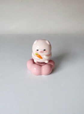 景德镇网红猪猪转转摆件随手礼