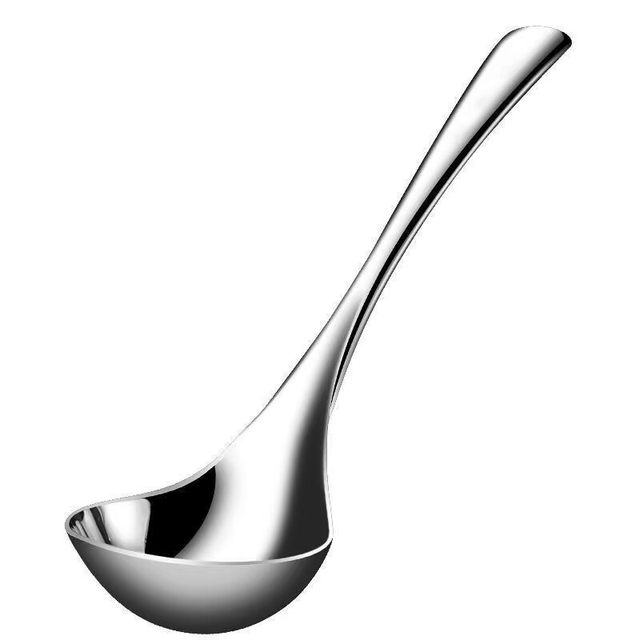 Stainless steel spoon adult soup spoon thickened long handle household kitchen stew powder drinking porridge spoon large size spoon adult soup spoon