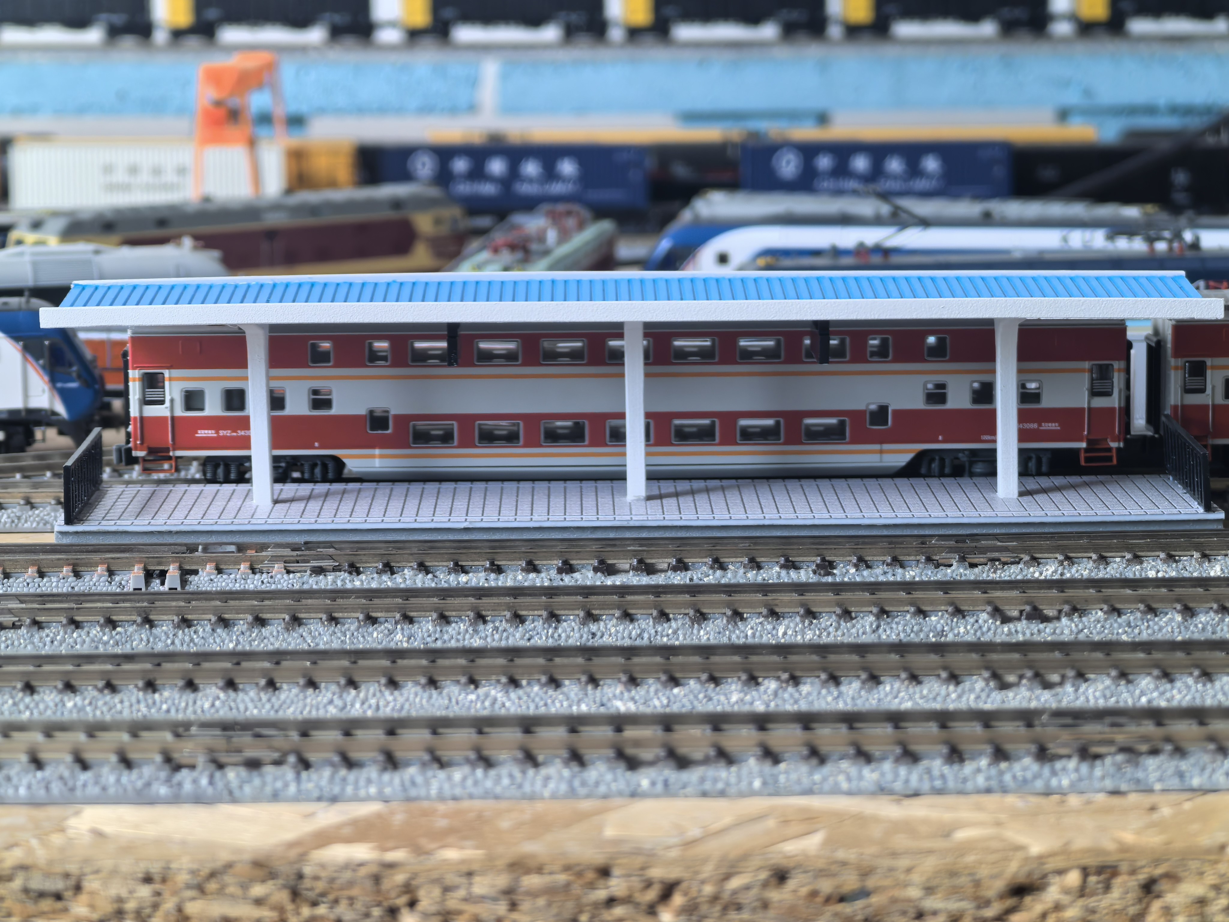 栗致模玩 N比例1：160 中式月台，雨棚矮站台，看清楚比例再下单,淘宝优惠券,粉丝福利购,淘宝优惠卷