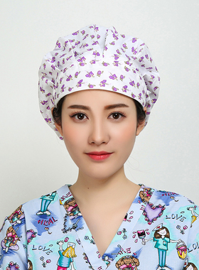 女厨师帽防油烟防尘防掉发