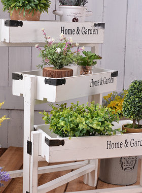 多功能折叠置物架阳台橱窗小盆景