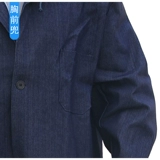 Мужской длинный джинсовый износостойкий нагрудник для работы